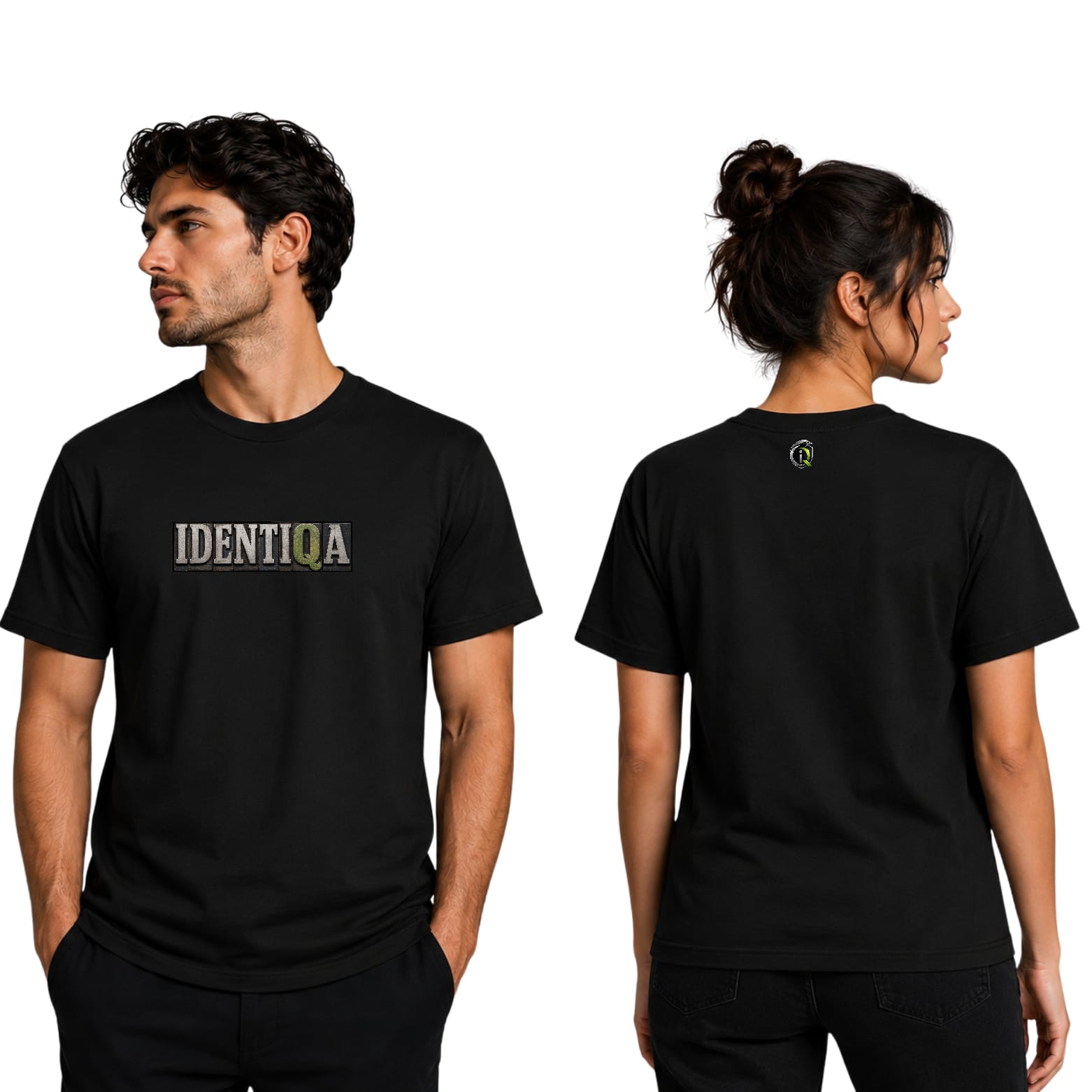 IDENTIQA Premium Crew Neck Tee | Unisex Solid | 100% Bio-Wash Cotton